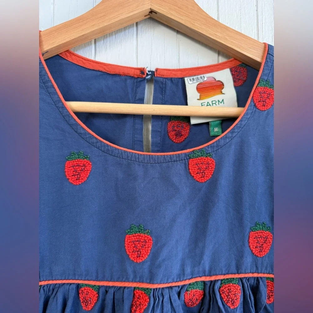 Farm Rio Strawberry Ruffle Blouse - Picture 4 of 11